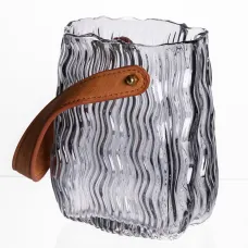 Ваза для цветов и декора Top Home 800 мл, дымчатый серый