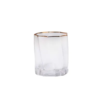 Набор стаканов 3-D print 6 штук по 300 мл, золото