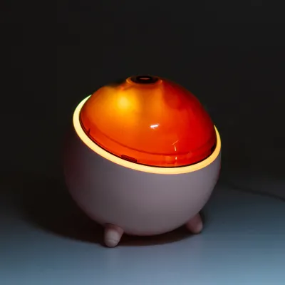 Зволожувач повітря аромадифузор Planet з підсвічуванням 300 мл, рожевий