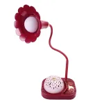 Детская настольная лампа-ночник Проекция звездного неба аккумуляторная, красный Детская настольная лампа-ночник Проекция звездного неба аккумуляторная, красный