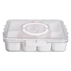 Контейнер для хранения на 8 отсеков 31*24*7 см, белый