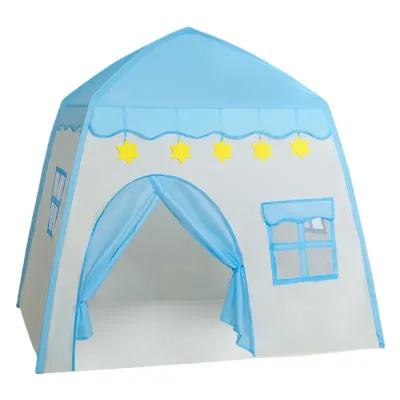 Детская игровая палатка-домик 125*100*120 см, голубой