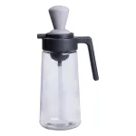 Бутылка для масла стеклянная 2 в 1 с пробкой и силиконовой кисточкой 550 мл, серый Бутылка для масла стеклянная 2 в 1 с пробкой и силиконовой кисточкой 550 мл, серый