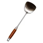 Лопатка для вока Generous из нержавеющей стали с деревянной ручкой 38 см