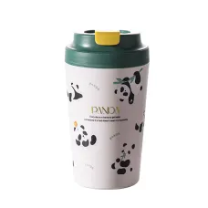 Термокружка Panda 380 мл с керамической колбой, зеленый