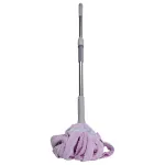 Швабра-моп веревочная для мытья пола 134 см, фиолетовый