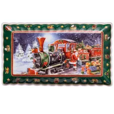 Блюдо сервировочное Santa фарфоровое 30,5*17,5*2,5 см