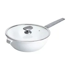 Сковорода ВОК MGC алюминиевая 30 см с антипригарным покрытием, белый