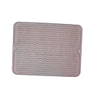 Коврик силиконовый для сушки посуды 40*30 см, серый