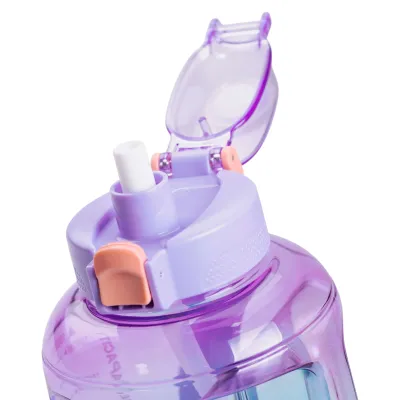 Пляшка для води спортивна з трубочкою 1.6 л, фіолетовий