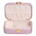 Шкатулка-органайзер для украшений из экокожи с накидным замком 12х7,5х4 см, розовый