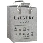 Корзина для белья текстильная 31*26*44 см, серый Корзина для белья текстильная 31*26*44 см, серый