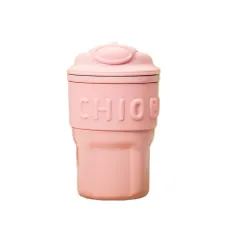 Термочашка Chiobbe 450 мл із трубочкою, рожевий