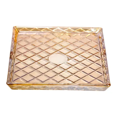 Блюдо для закусок Lirmartur скляне 24,5*20,5*2 см прямокутне, facet