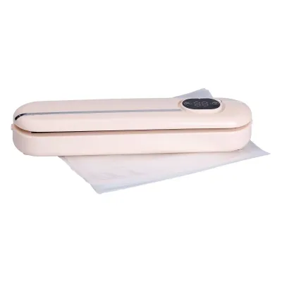 Вакууматор Vacuum Sealer для домашнего использования 300 Вт 10 пакетов в комплекте, бежевый Вакууматор Vacuum Sealer для домашнего использования 300 Вт 10 пакетов в комплекте, бежевый