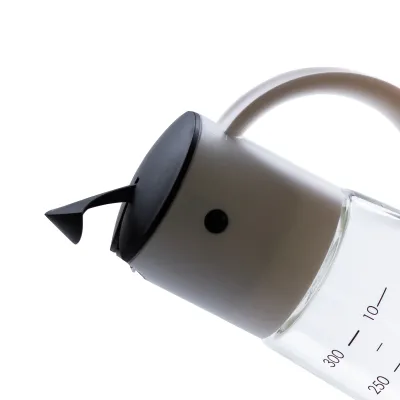 Бутылка для масла и уксуса 300 мл с гравитационной крышкой, черный