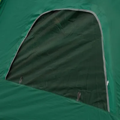 Палатка туристическая трехместная 235*235*155 см с тентом, зеленый Палатка туристическая трехместная 235*235*155 см с тентом, зеленый