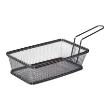 Корзинка сервировочная для фри и снеков 21*11,5*5,5 см, черный