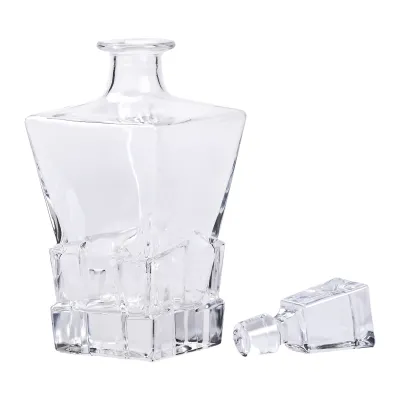 Декантер для виски Luxury Style 1 л из толстого стекла,прозрачный