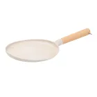 Сковорода для блинов с бортиками разной высоты 23,5 см, бежевый