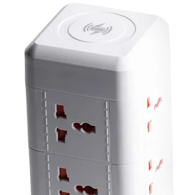 Сетевой фильтр-удлинитель TOWER 9 розеток LED-лампа 3USB + 1PD 2,8 метра