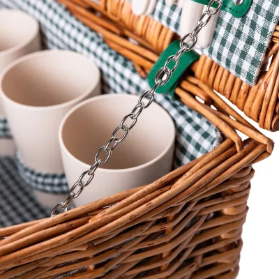 Корзина для пикника на 4 персоны 41*31*22 см