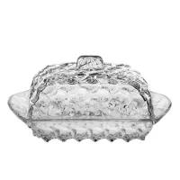 Масленка стеклянная с крышкой 17х10,5х8 см