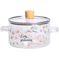 Кастрюля из боросиликатного стекла 1.7 л