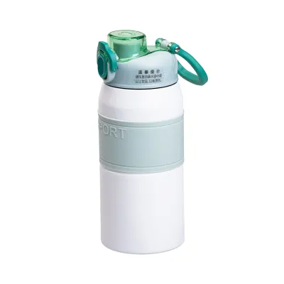 Термос Sport 600 мл с мундштуком и ручкой, мятный Термос Sport 600 мл с мундштуком и ручкой, мятный