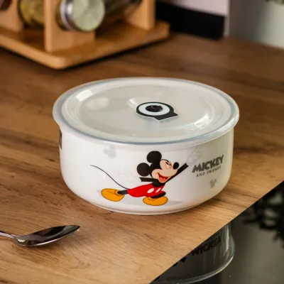 Детская миска для лапши Mickey фарфоровая 850 мл, белый Детская миска для лапши Mickey фарфоровая 850 мл, белый