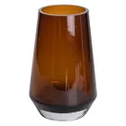 Ваза для цветов стеклянная Botanica 22 см, коричневый