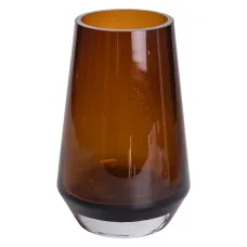 Ваза для цветов стеклянная Botanica 22 см, коричневый