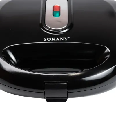 Мультипекар SOKANY SK-908 на 6 пластин з антипригарним покриттям, чорний