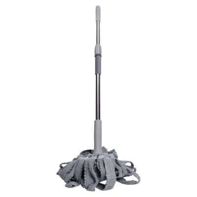 Швабра-моп веревочная для мытья пола 134 см, серый