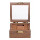 Шкатулка для часов из дерева с накидным замком 12х12х7,4 см