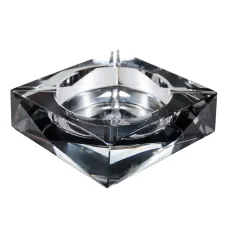 Пепельница A-LUX квадратная из толстого стекла, серый