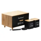 Набор для хранения продуктов Haus Roland 4 штуки из бамбука, черный