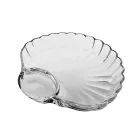 Блюдо для закусок фигурное с соусником 21*19*3 см, прозрачный