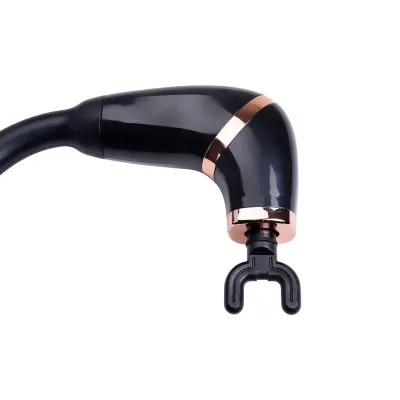 Перкусійний масажер Fascial Gun Massage 4 насадки, чорний