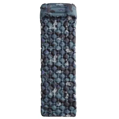 Матрац надувний із TPU 190*55*3 см з подушкою, камуфляж