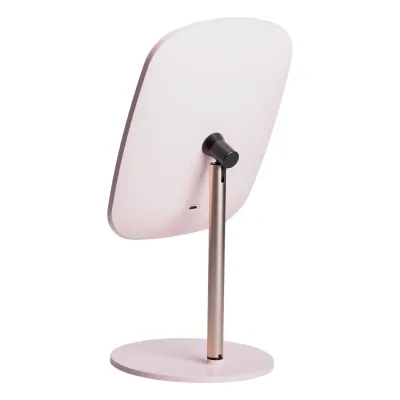 Косметическое зеркало с LED-подсветкой и сенсорным управлением, розовый Косметическое зеркало с LED-подсветкой и сенсорным управлением, розовый