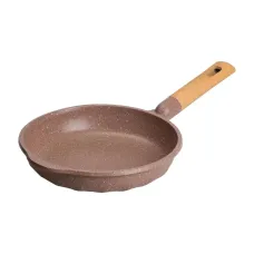 Сковорода алюминиевая MGC с мраморным антипригарным покрытием 24 см, кофейный