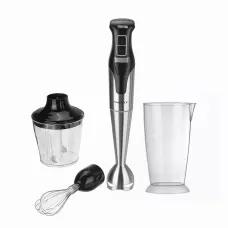 Блендер погружной ручной SOKANY SK-758-4 с 2 насадками, сталь