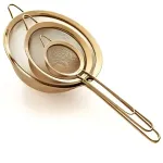 Набор ситечек 3 штуки 8/14/20 см, золото