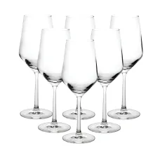 Набор бокалов для вина 6 штук по 400 мл, прозрачный