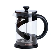 Френч-пресс чайник стеклянный Haus Roland 800 мл с фильтром, черный