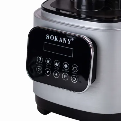 Блендер стационарный Sokany SK-03024 с чашей 2 л и звукоизоляцией, сталь Блендер стационарный Sokany SK-03024 с чашей 2 л и звукоизоляцией, сталь