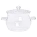 Кастрюля из жаропрочного стекла 2 л, прозрачный