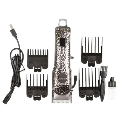Машинка для стрижки аккумуляторная Sokany SK-LF-9976 профессиональная с LED-дисплеем, серебро Машинка для стрижки аккумуляторная Sokany SK-LF-9976 профессиональная с LED-дисплеем, серебро