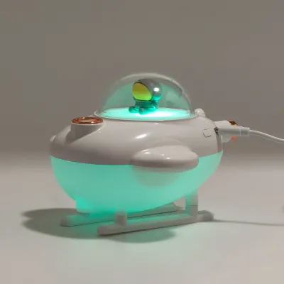 Зволожувач повітря для дитячої кімнати Літачок 220 мл, білий